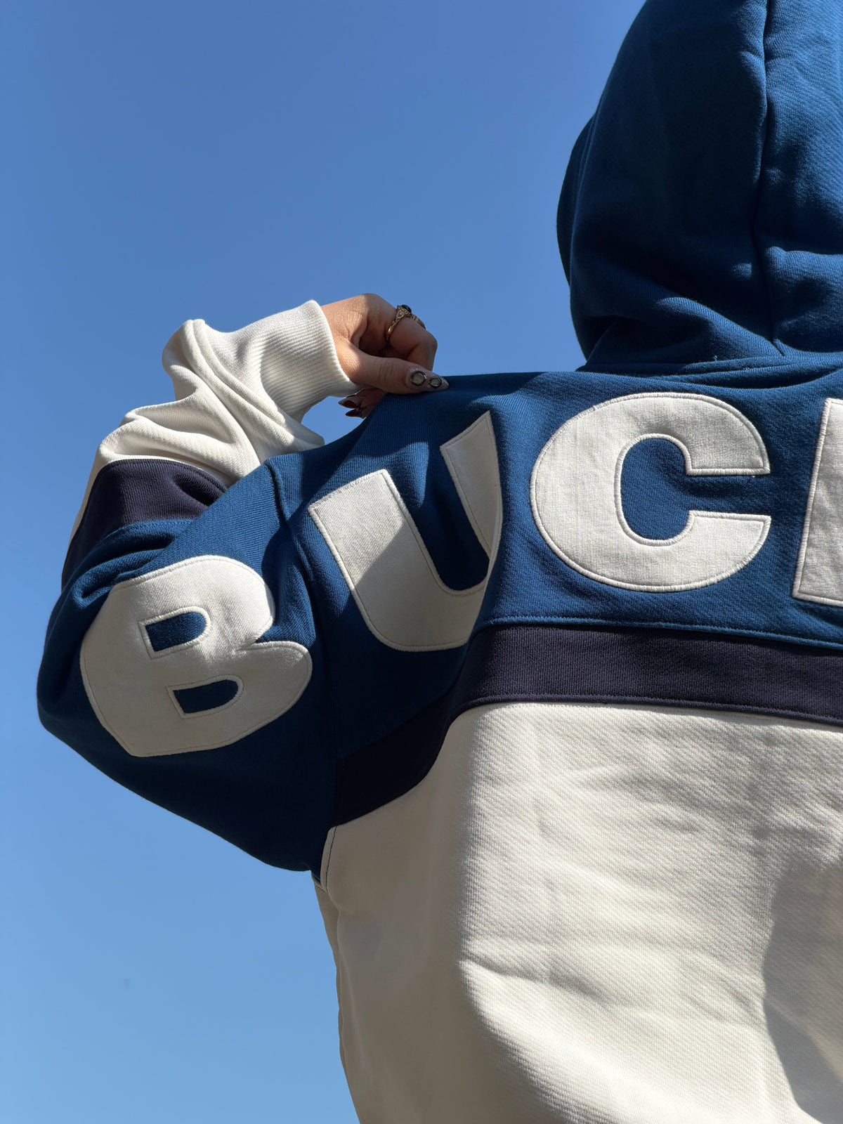 Colorblock Zip-up - Blue