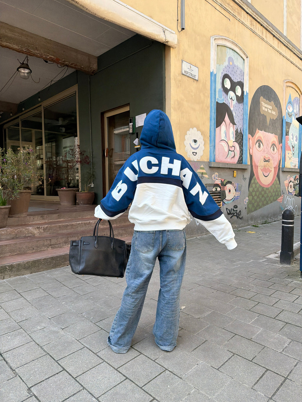 Colorblock Zip-up - Blue