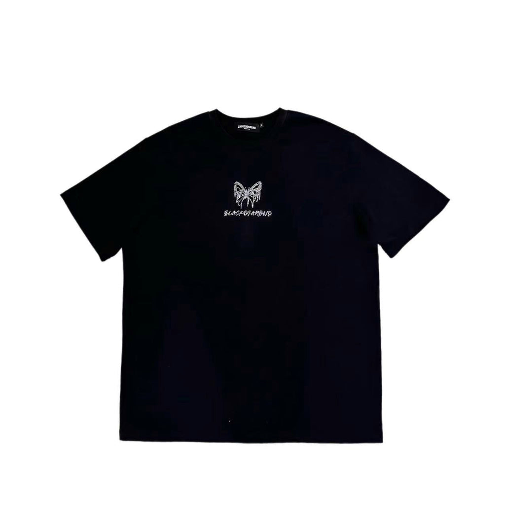 VYBES Rhinestone Butterfly Tee