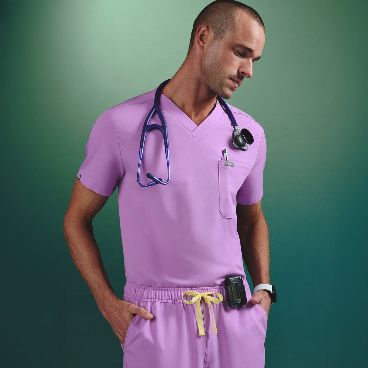 Leon Scrub Top™ - Wild Iris