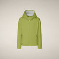 Unisex Kids Hooded Jacket Jules in Citron Green