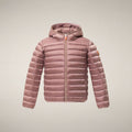 Girls' Puffer Jacket Iris in Misty Rose