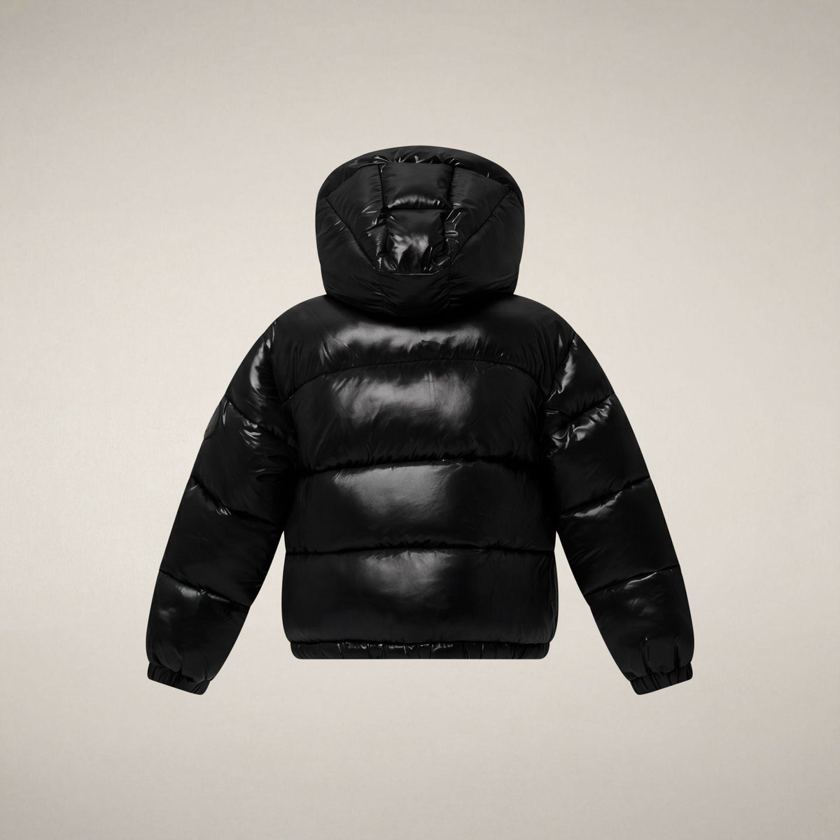 Girls' Cropped Puffer Jacket Uma in Black