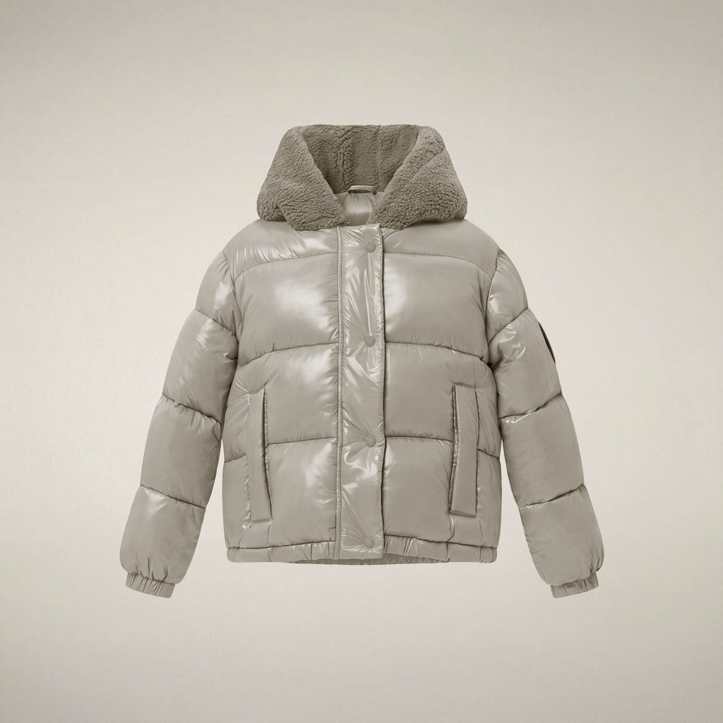 Girls' Bomber Jacket Ulla in Rainy Beige