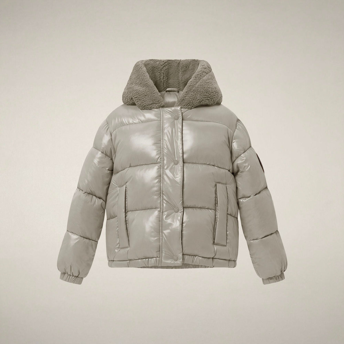 Girls' Bomber Jacket Ulla in Rainy Beige