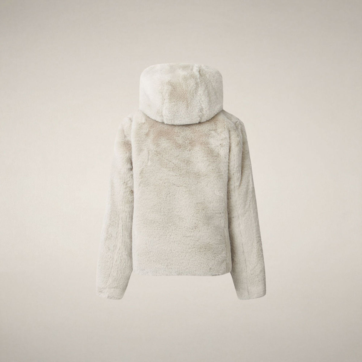 Girls' Reversible Faux Fur Jacket Chloe in Rainy Beige