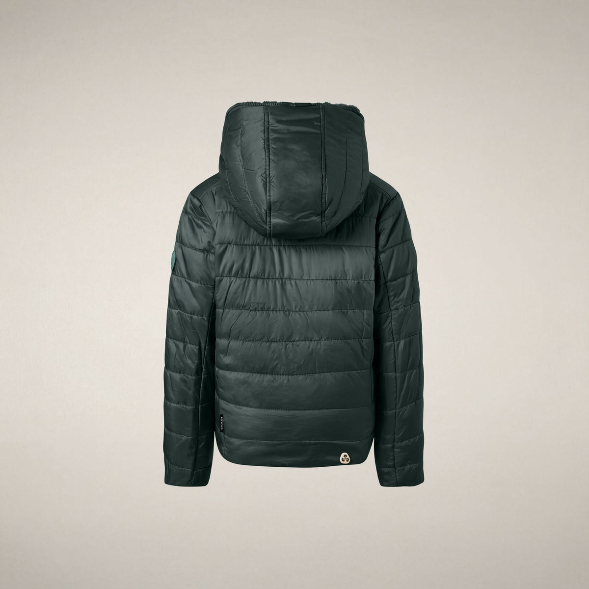 Girls' Reversible Faux Fur Jacket Chloe in Nori Green