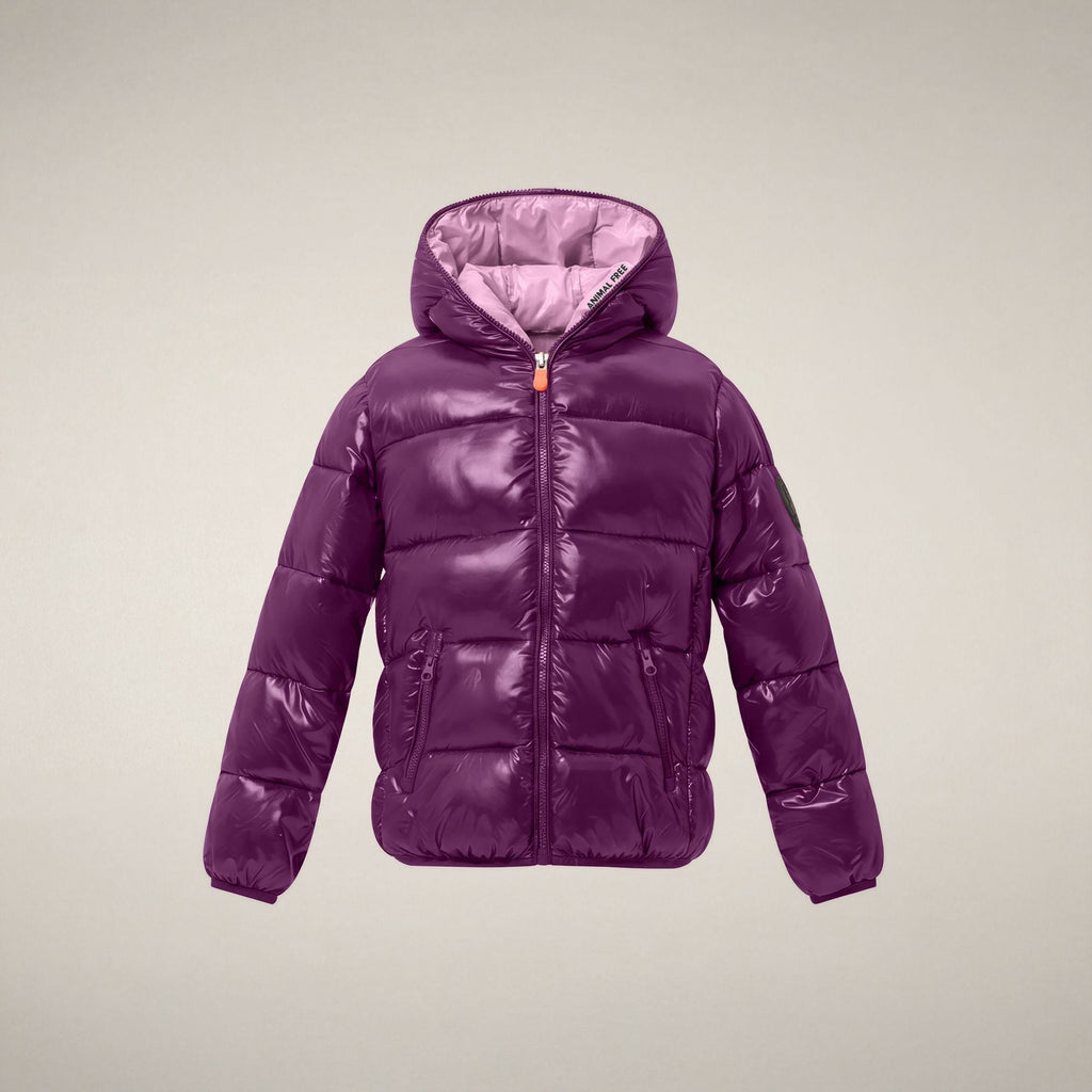 Chaqueta acolchada Kate para niña en violeta ciclamen