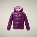 Chaqueta acolchada Kate para niña en violeta ciclamen