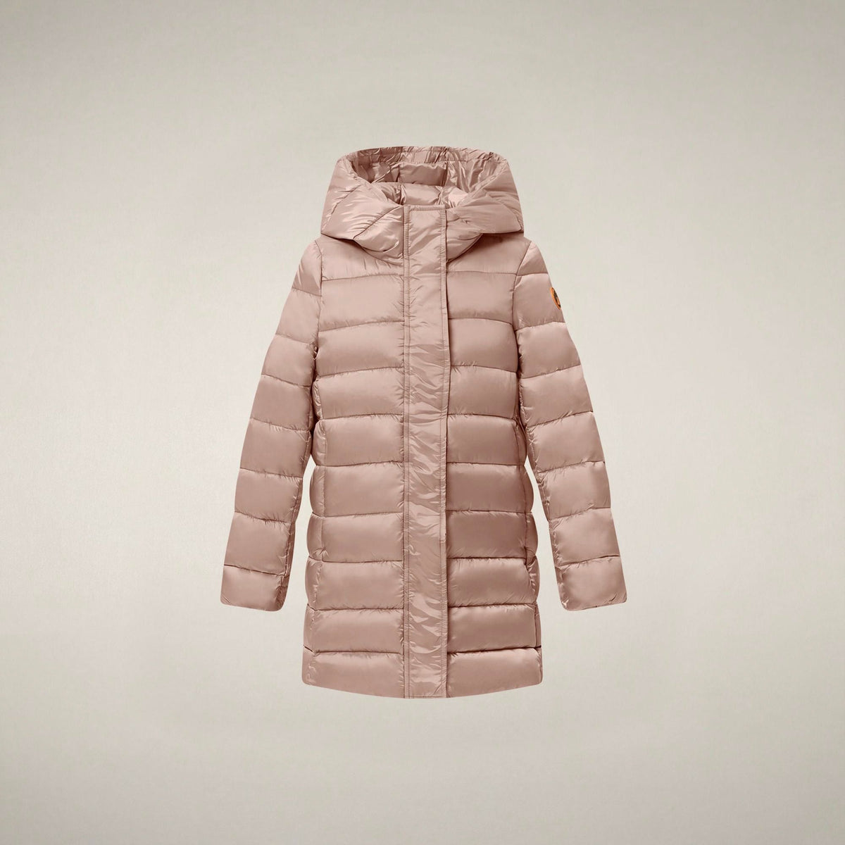 Abrigo acolchado Lulu para niña en rosa bebé