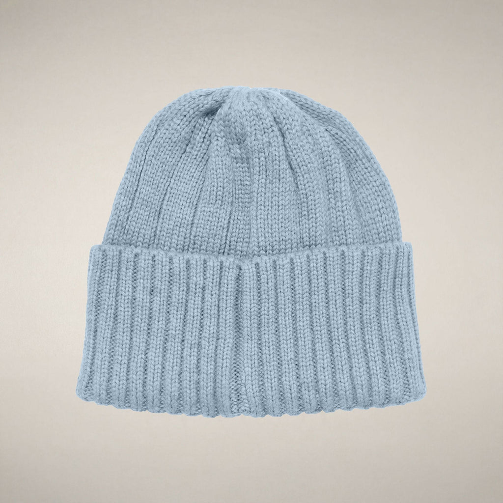 Gorro unisex acanalado Doyle para niños en azul pálido