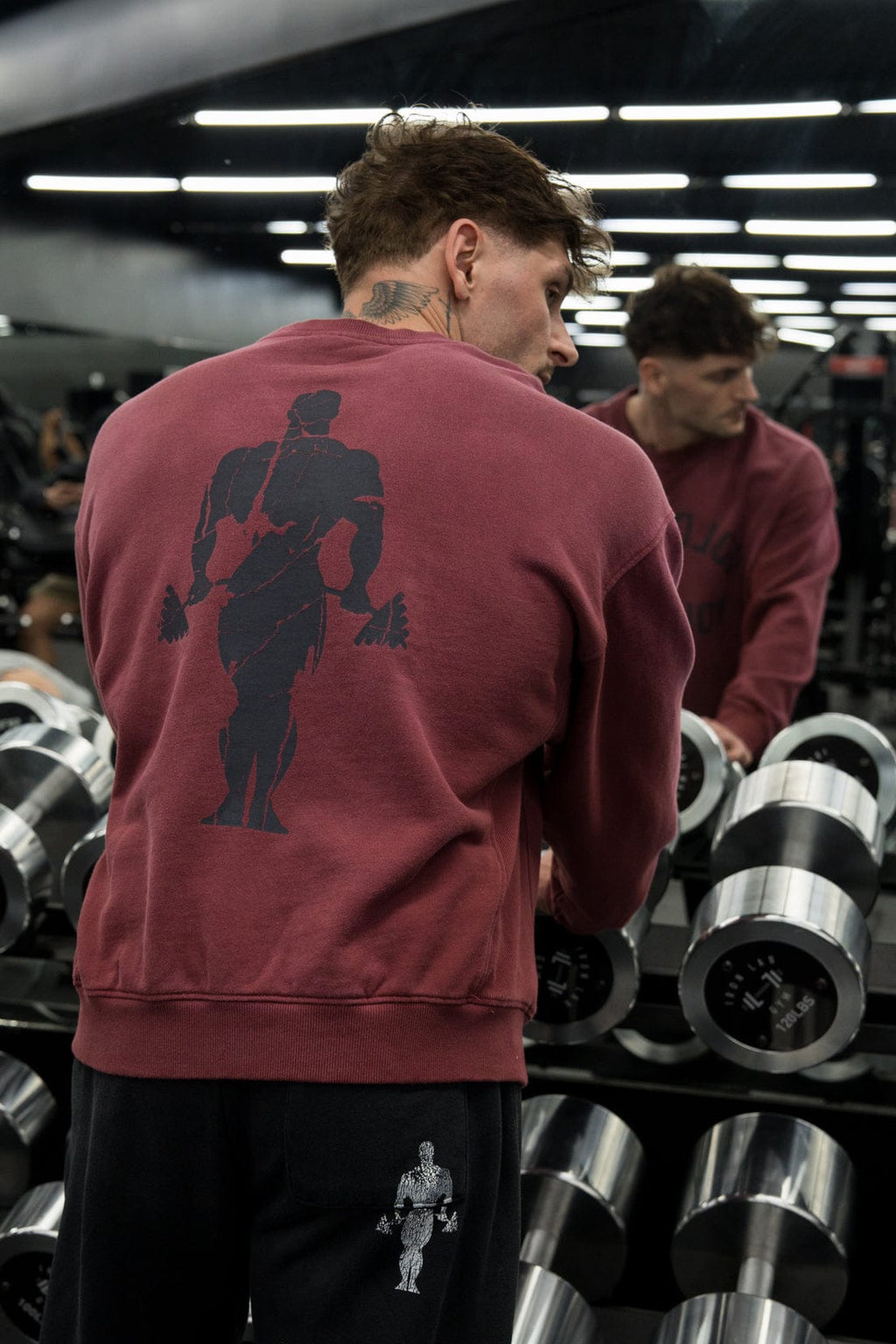 5166 - Sweats cols ronds vintage Gold's Iron Legacy