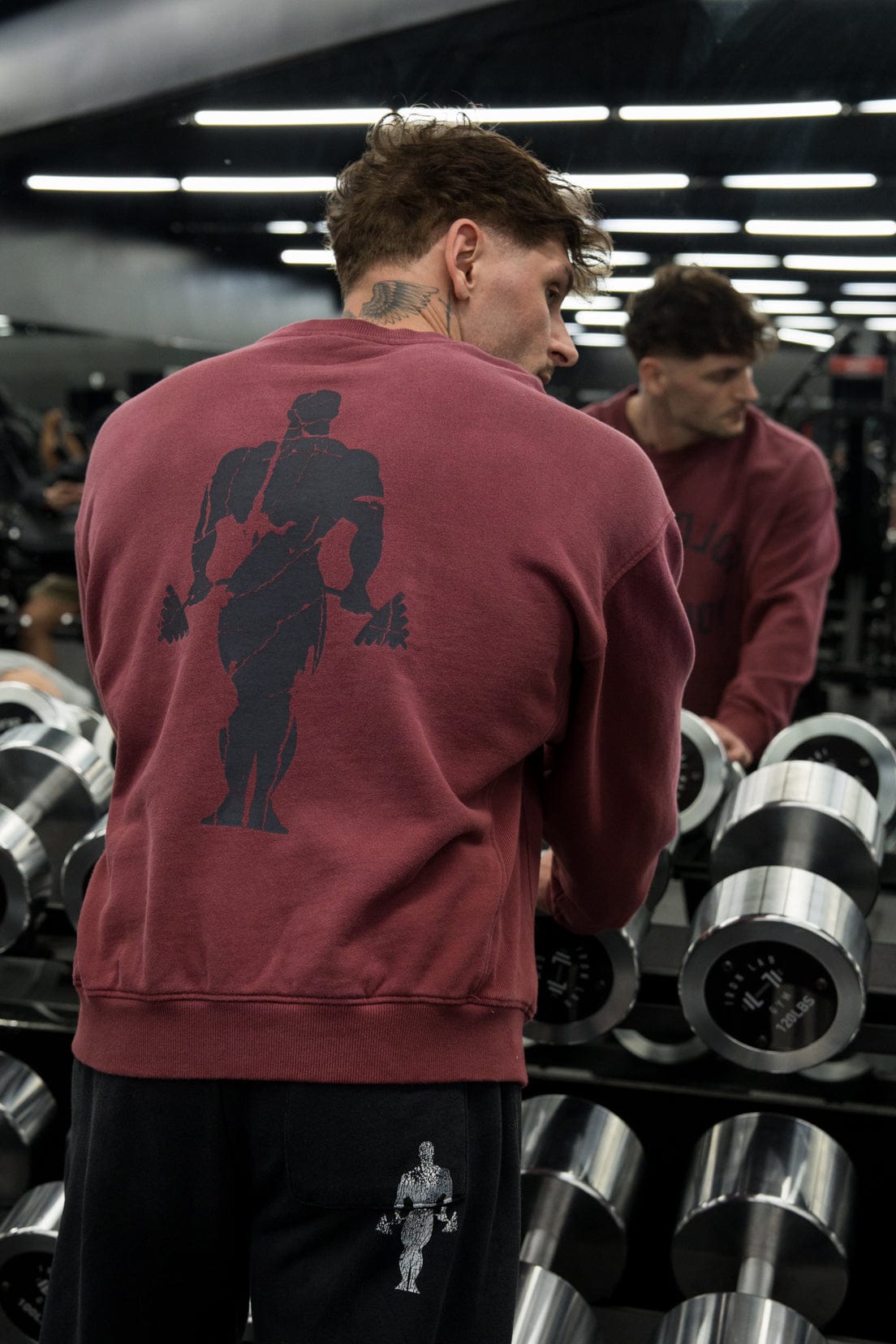 5166 - Sweats cols ronds vintage Gold's Iron Legacy