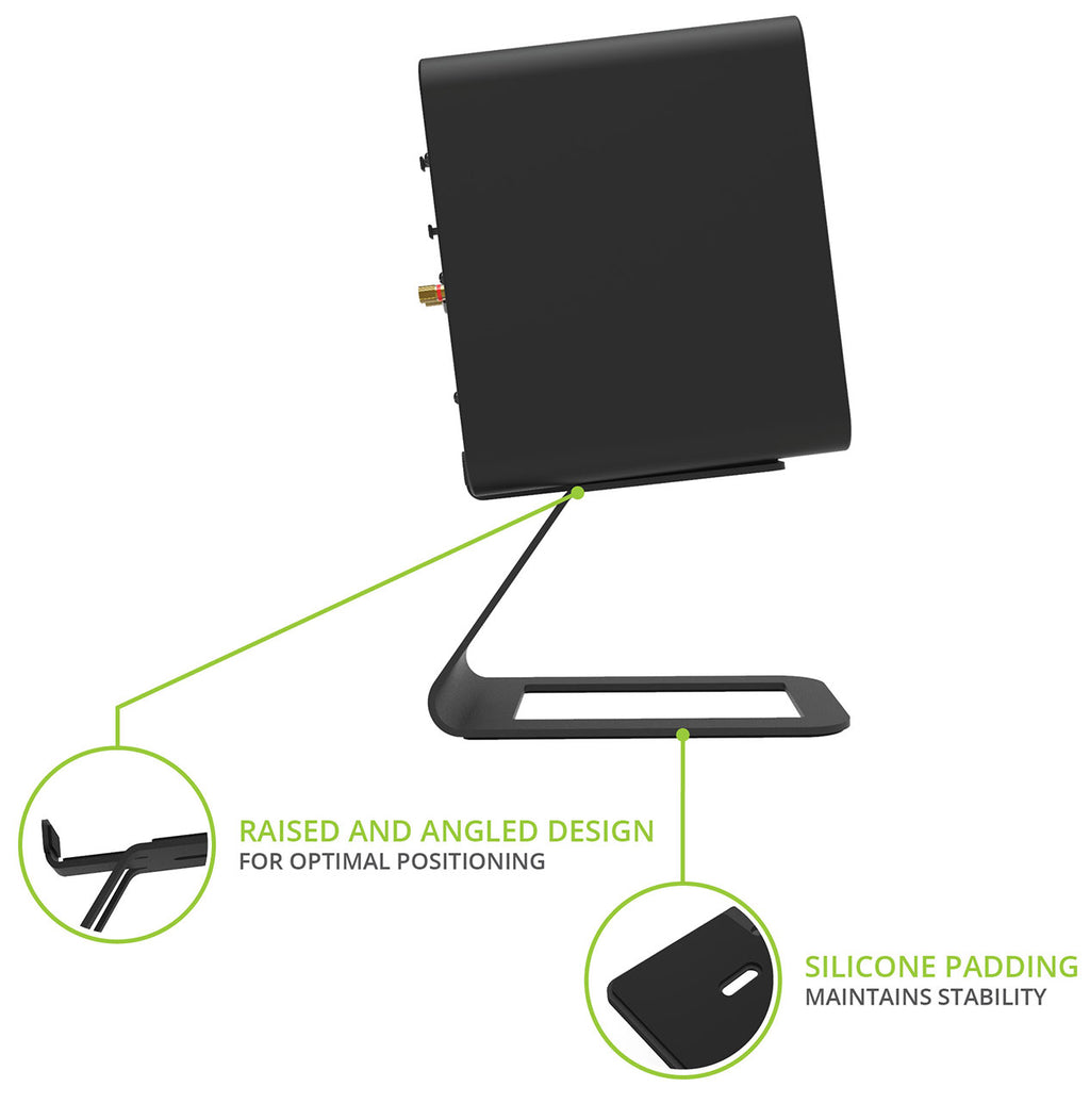 Kanto Black SE4 Elevated Desktop Speaker Stands (Pair) - SE4 - image 6