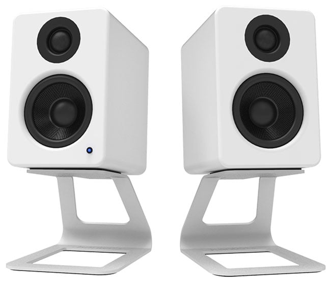 Kanto White SE2 Elevated Desktop Speaker Stands (Pair) - SE2W - image 2