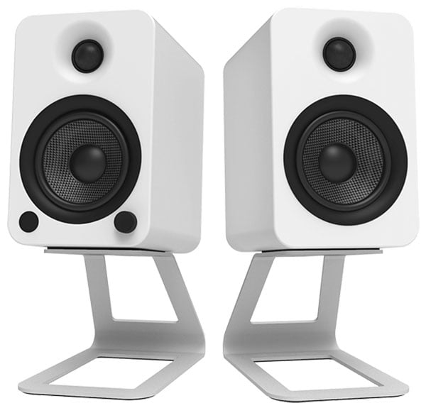 Kanto White SE4 Elevated Desktop Speaker Stands (Pair) - SE4W - image 2
