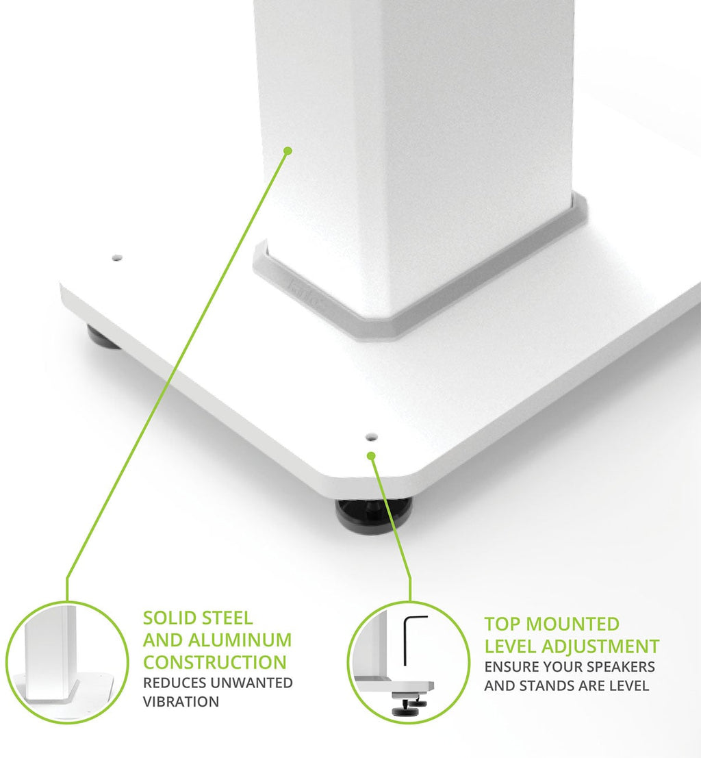 Kanto White SX Series 26" Premium Floorstanding Speaker Stands (Pair) - SX26W - image 8