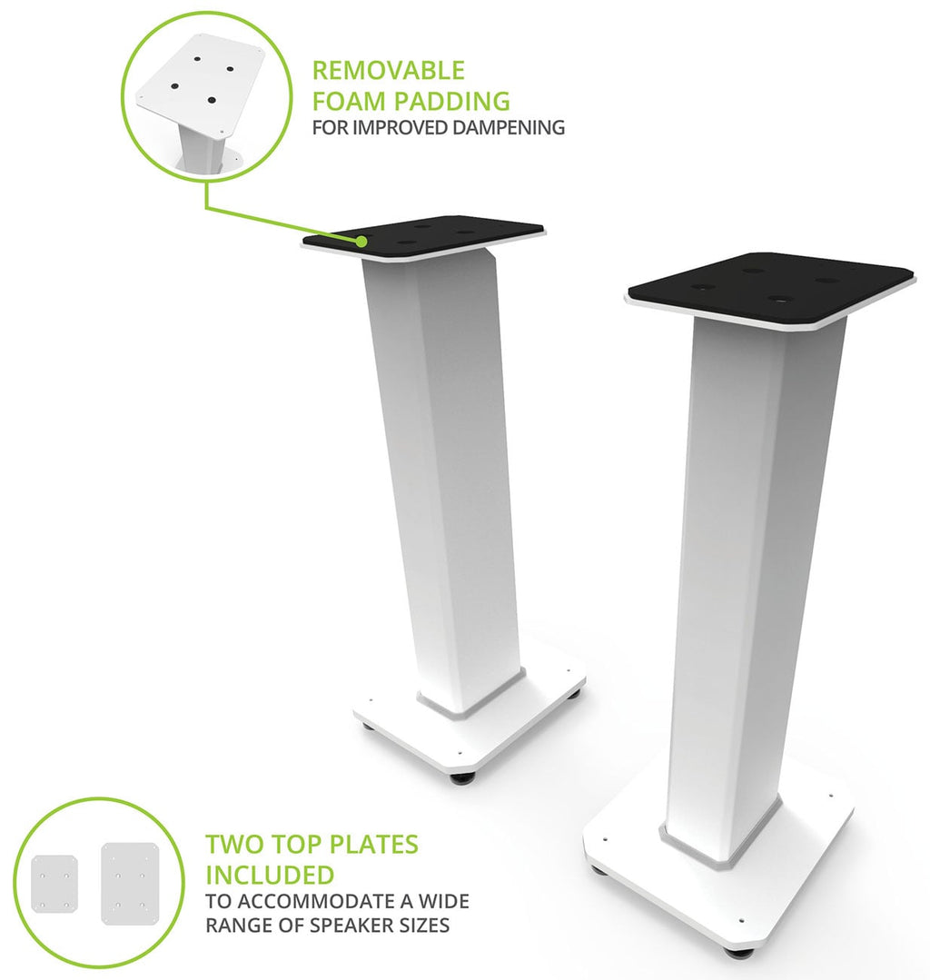 Kanto White SX Series 26" Premium Floorstanding Speaker Stands (Pair) - SX26W - image 6