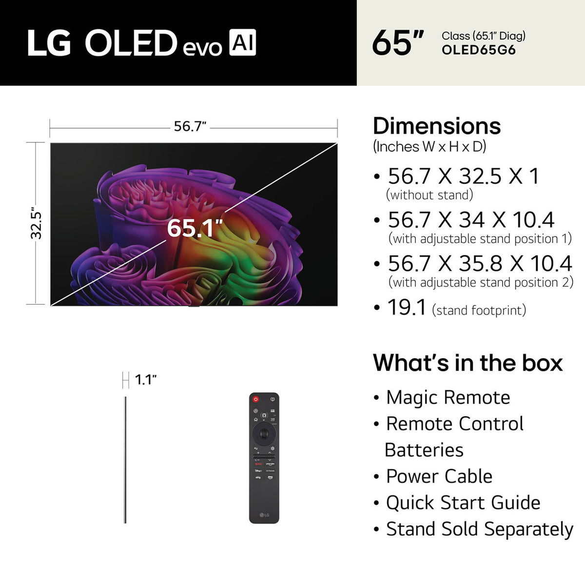 LG OLED evo AI G6 4K 65-Inch Smart TV - OLED65G6WUA - image 13