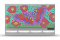 LiteZilla 8' Wide x 5' Tall White Interactive Art Wall - LZ-WHT-8X5 - image 1