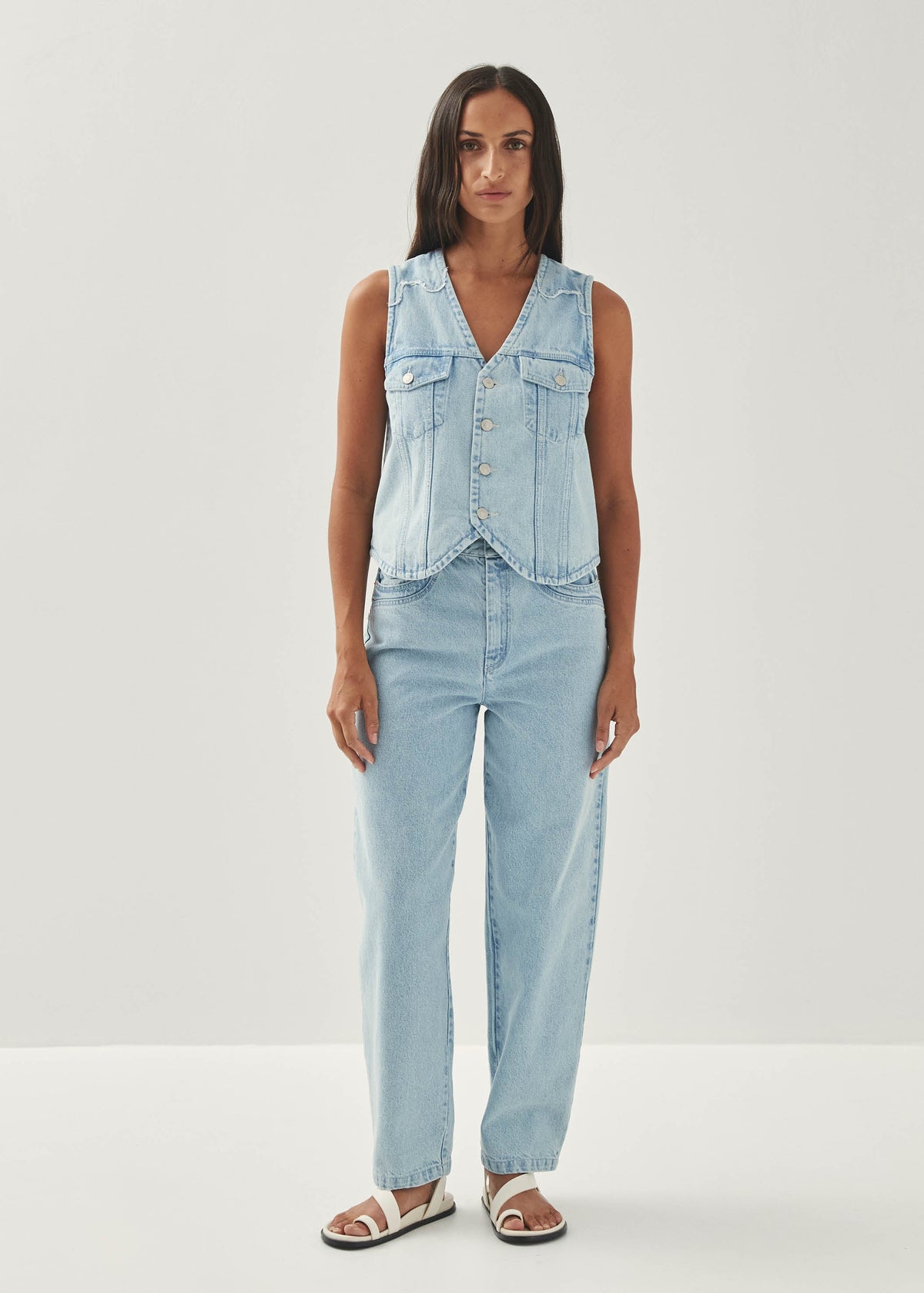 Lorenza Jeanshose in Hellblau