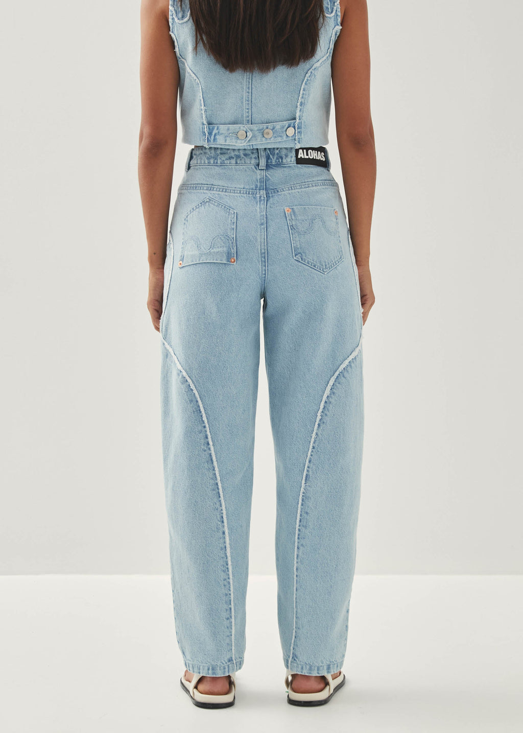 Lorenza Jeanshose in Hellblau
