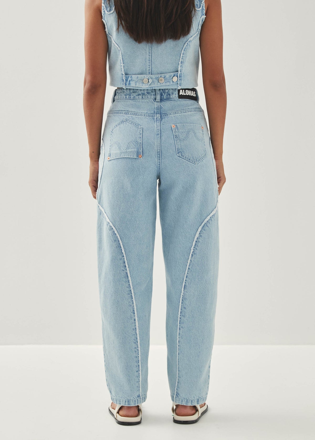 Lorenza Jeanshose in Hellblau