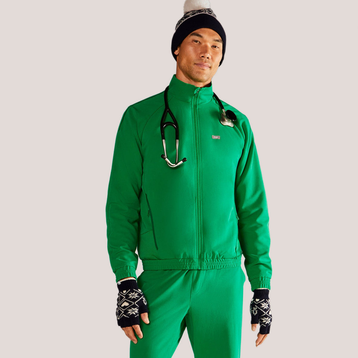 Cobaki Scrub Jacket - Evergreen
