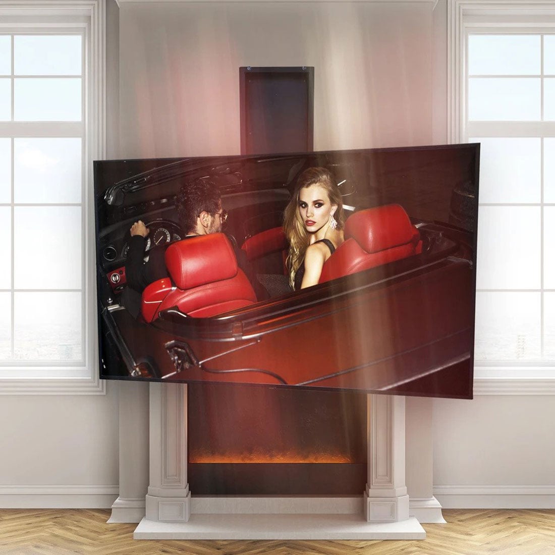 MantelMount Motorized Drop Down & Swivel TV Mount - MM860V2 - image 8