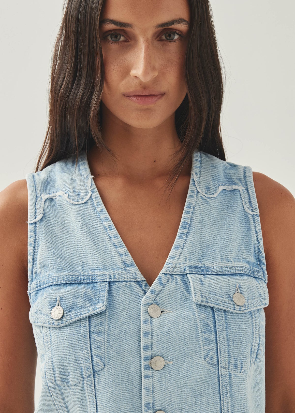 Manuela Jeansweste in Hellblau