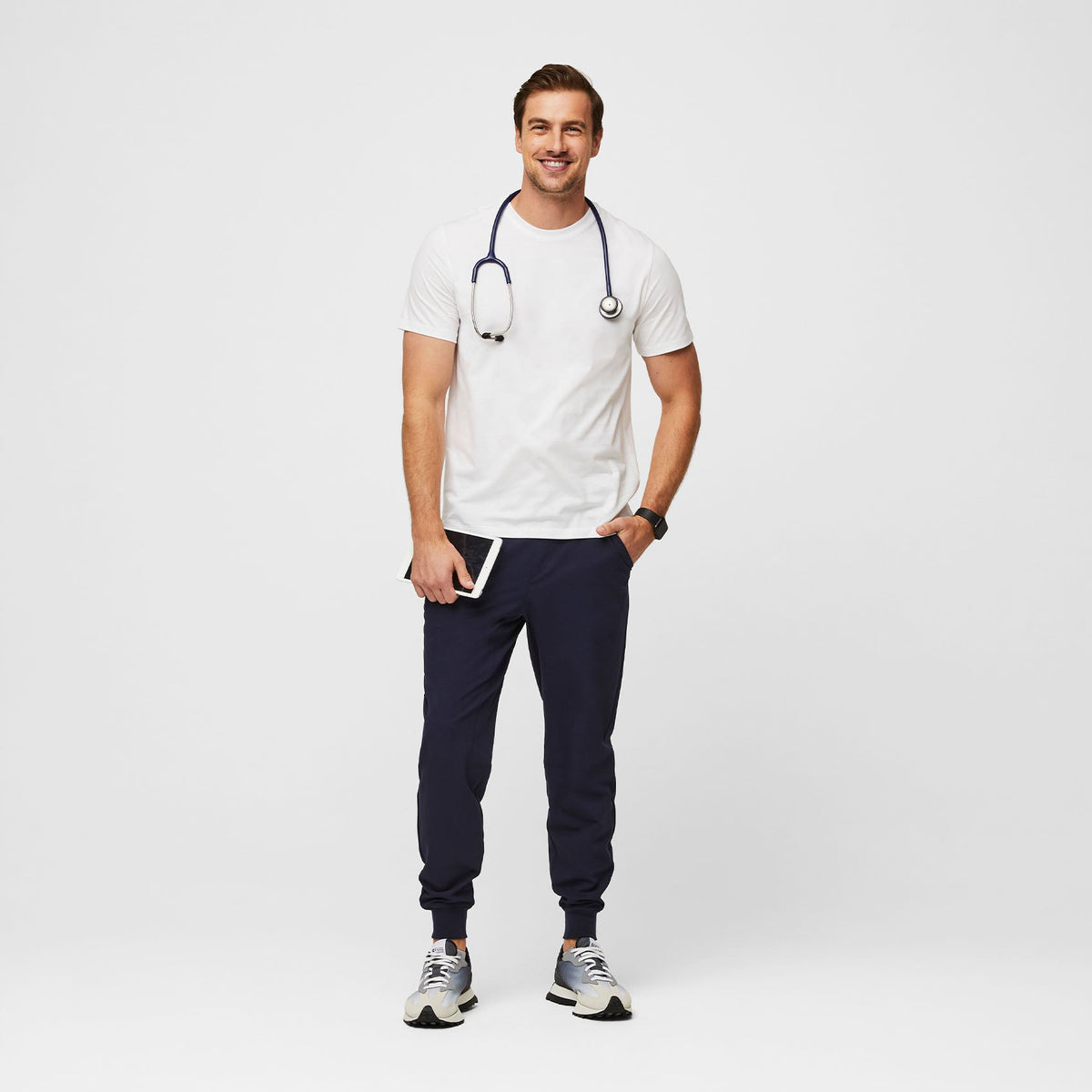 Supersoft Short-Sleeve Underscrub - White