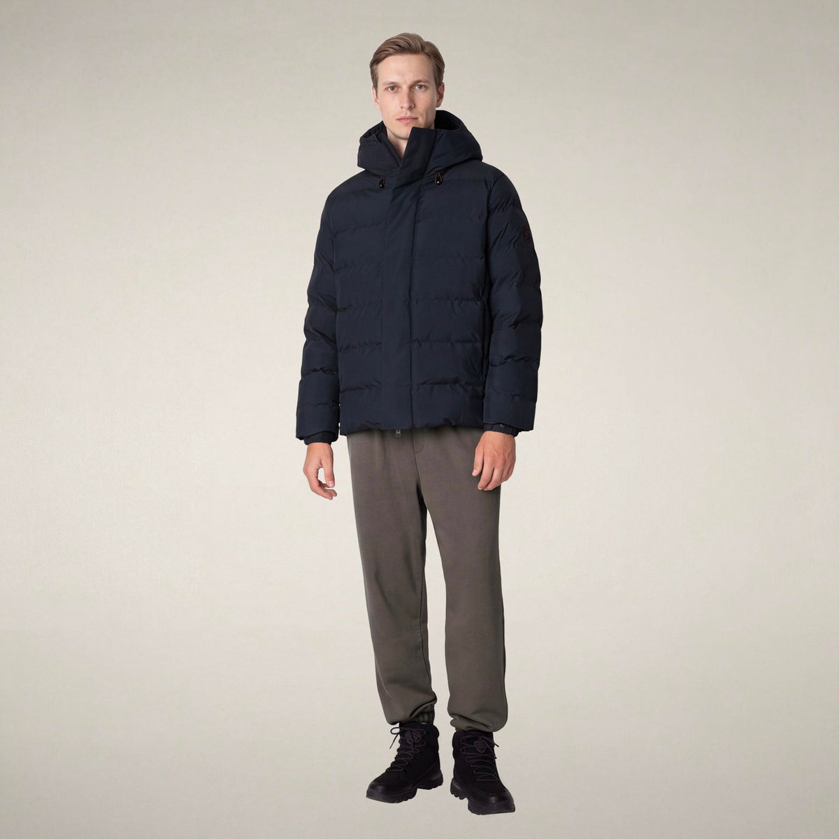 Men's Parka Leland in Blue Black