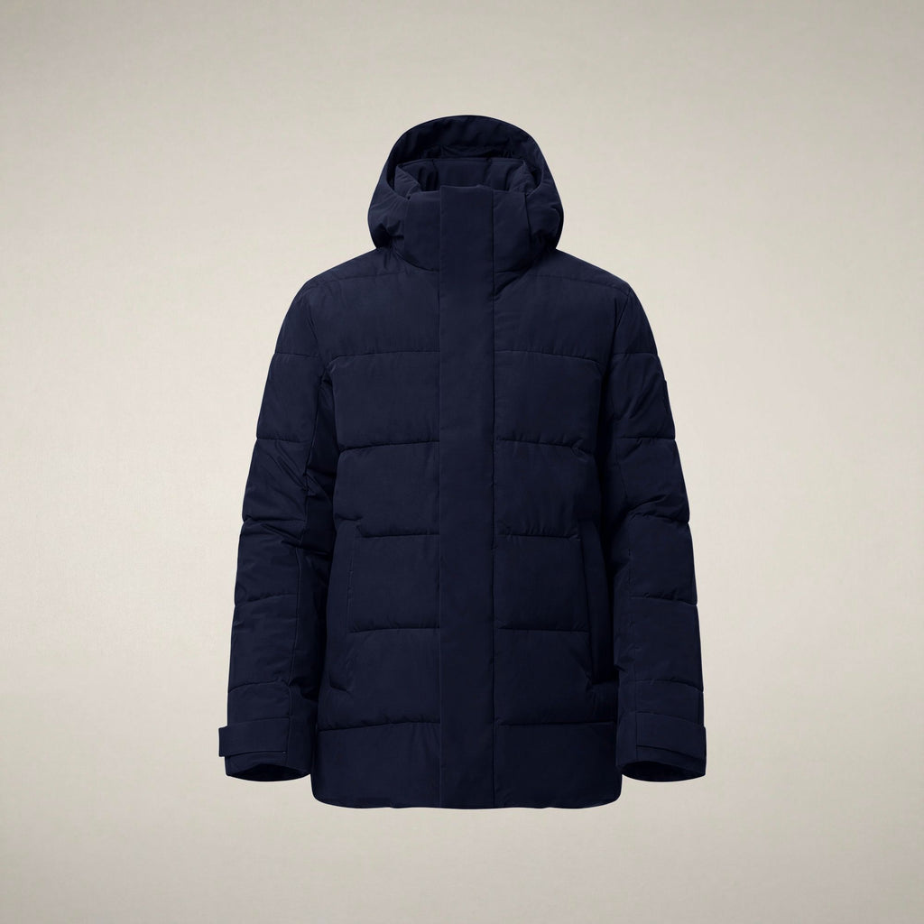 Men's Puffer Jacket Flavien in Blue Black