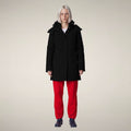 Parka Samantah para mujer en negro