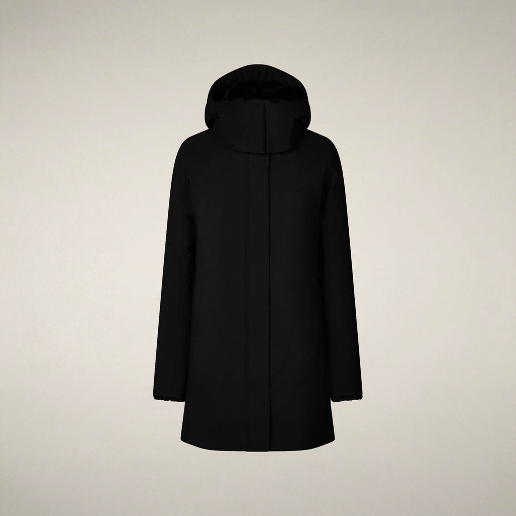 Parka Samantah para mujer en negro