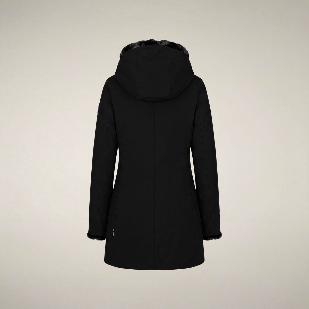 Parka Samantah para mujer en negro