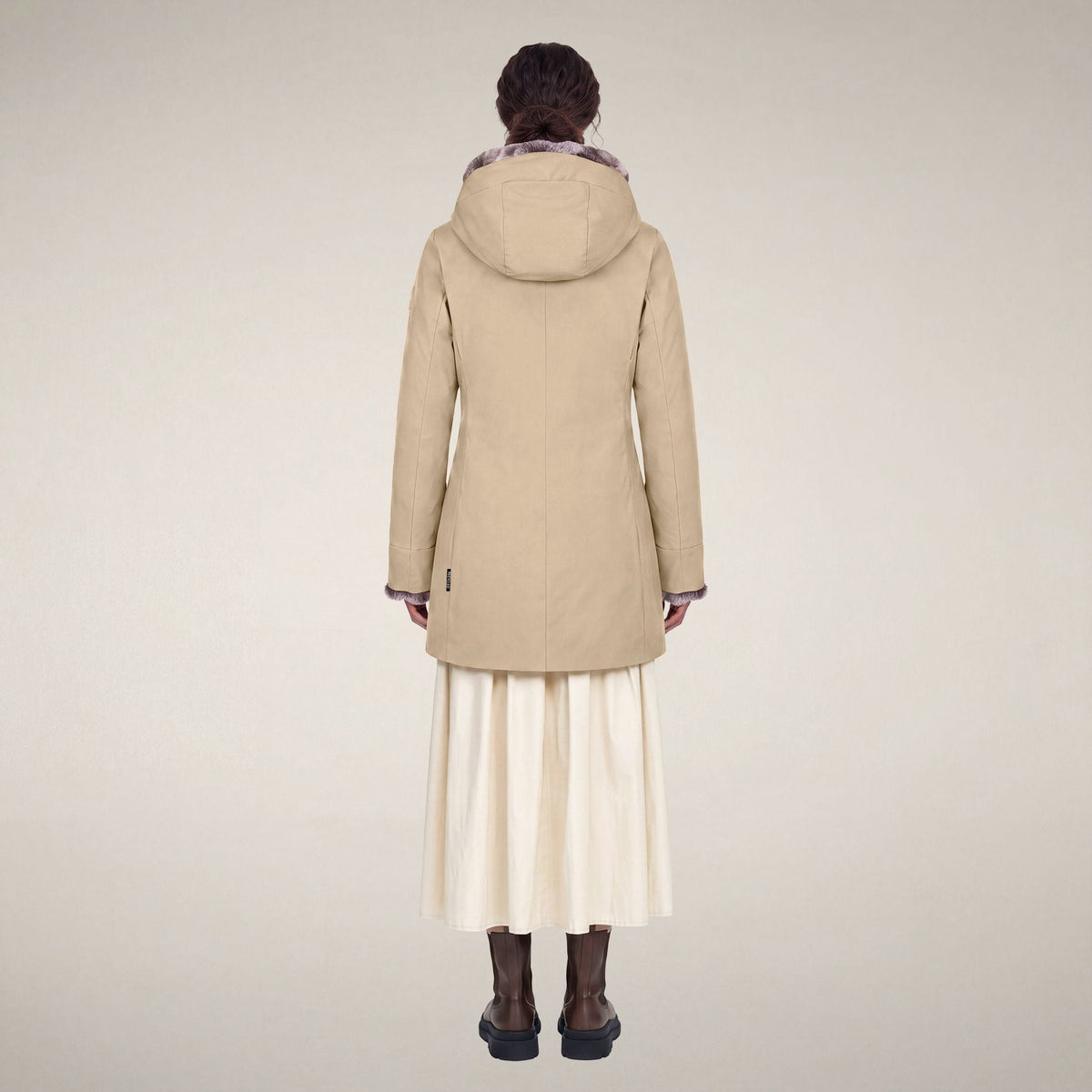 Women's Parka Samantah in Stone Beige