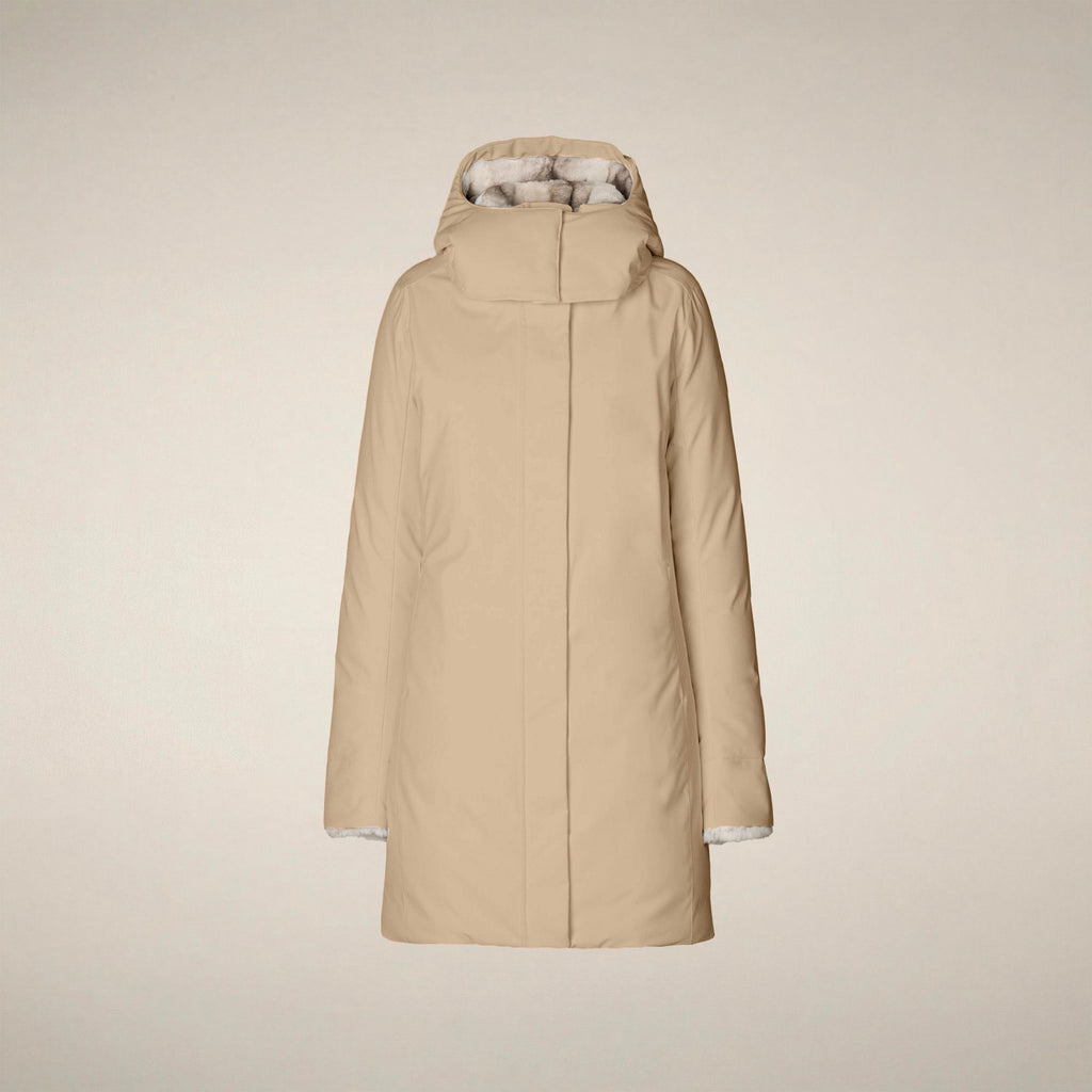 Women's Parka Samantah in Stone Beige