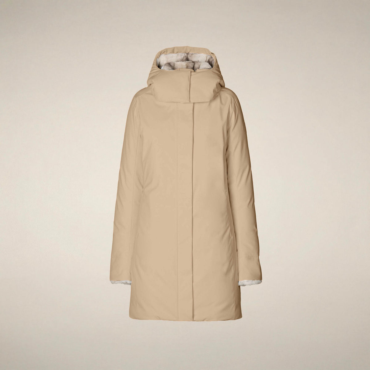 Women's Parka Samantah in Stone Beige