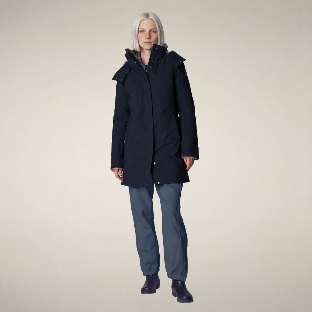 Women's Parka Samantah in Blue Black
