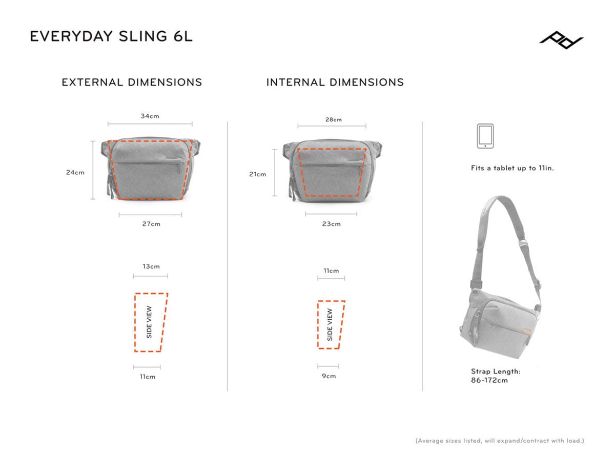 Peak Design Everyday Sling 6L Bag in Black - BEDS-6-BK-3 - image 10