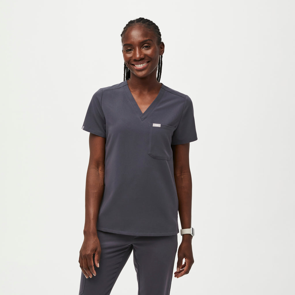 Catarina Scrub Top™ - Charcoal