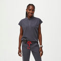 Rafaela Oversized Scrub Top™ - Charcoal
