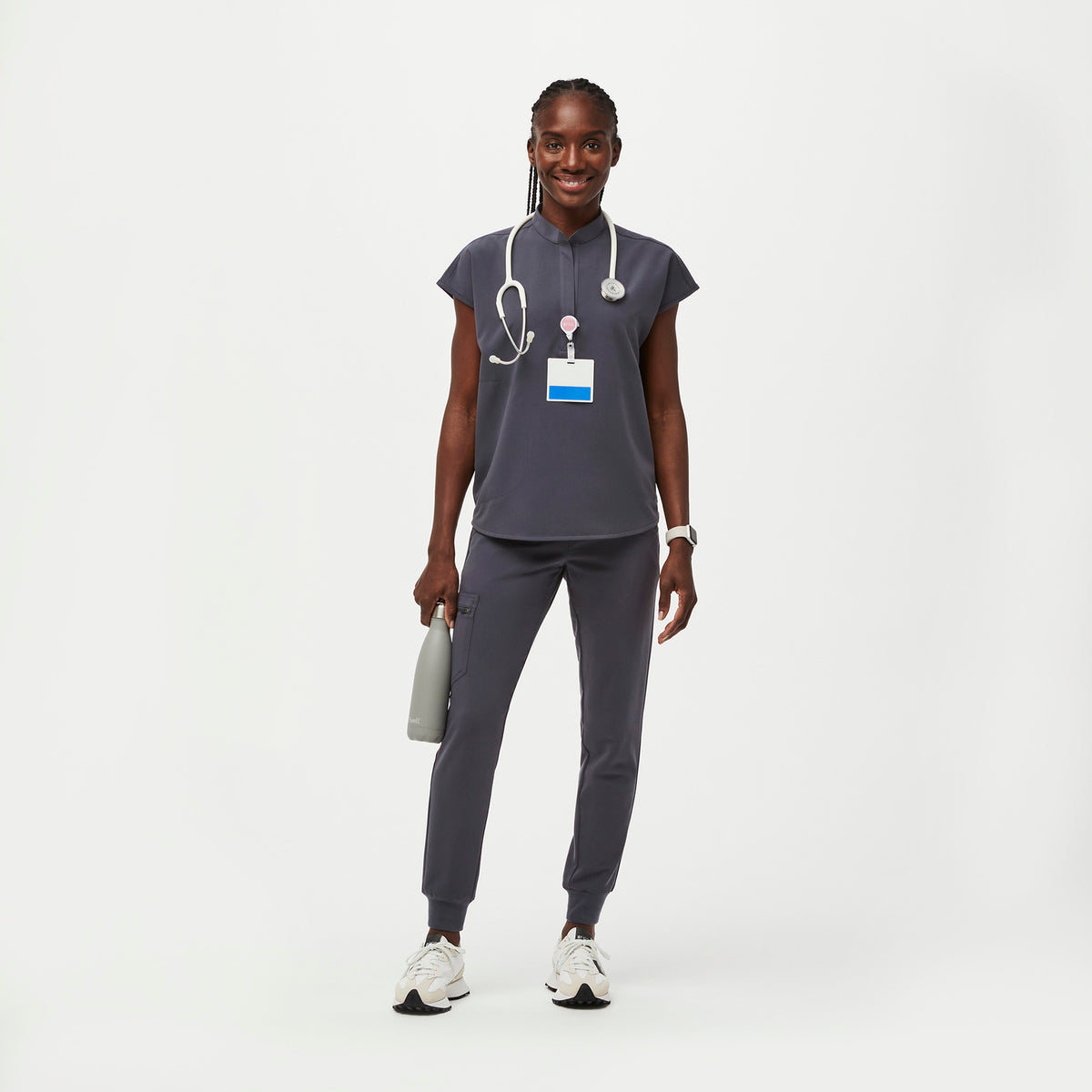 Rafaela Oversized Scrub Top™ - Charcoal
