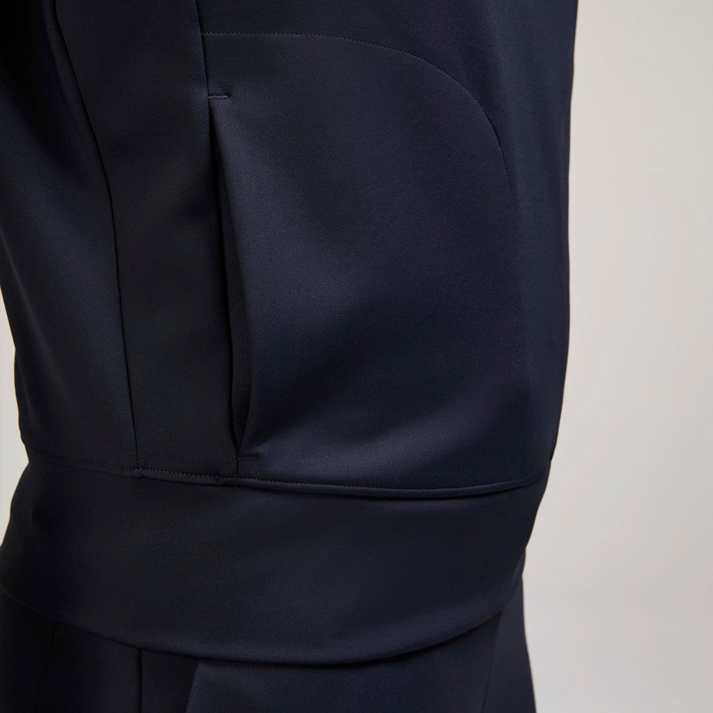 Mira Banded Scrub Top - Navy