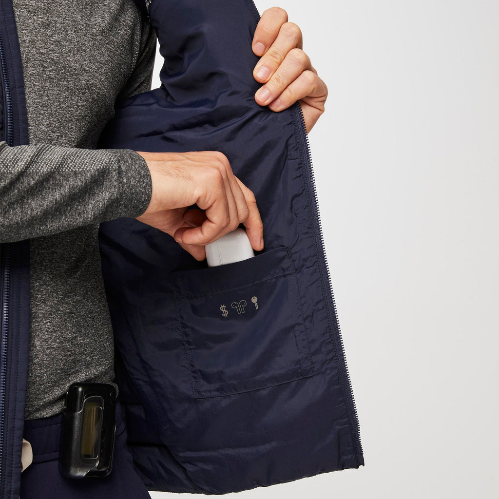 Packable Puffer Vest - Navy