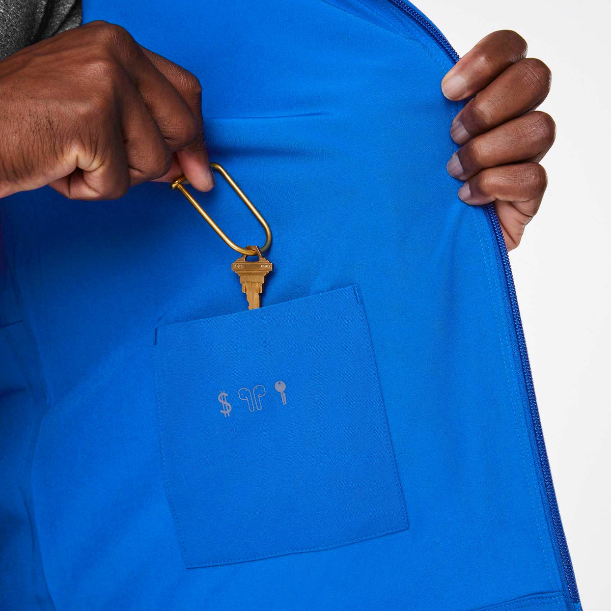 Denver Scrub Jacket - Royal Blue