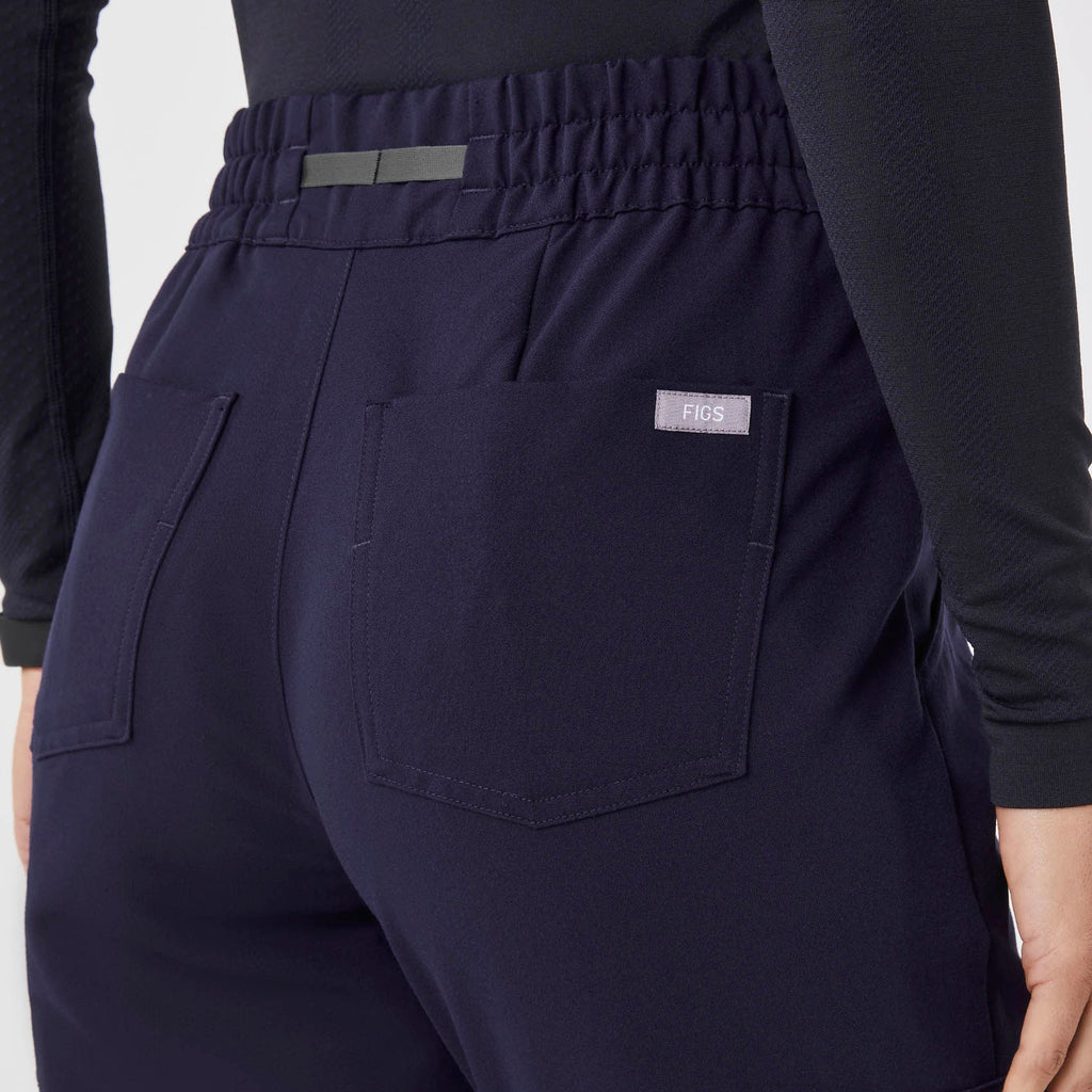 Dowa High-Rise Straight-Leg Scrub Pant - Navy