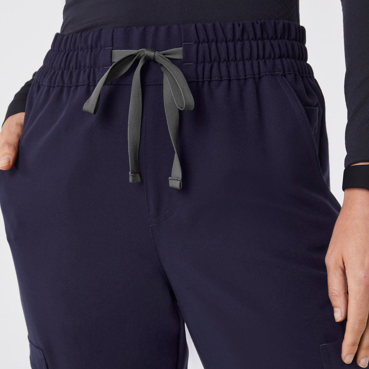 Dowa High-Rise Straight-Leg Scrub Pant - Navy