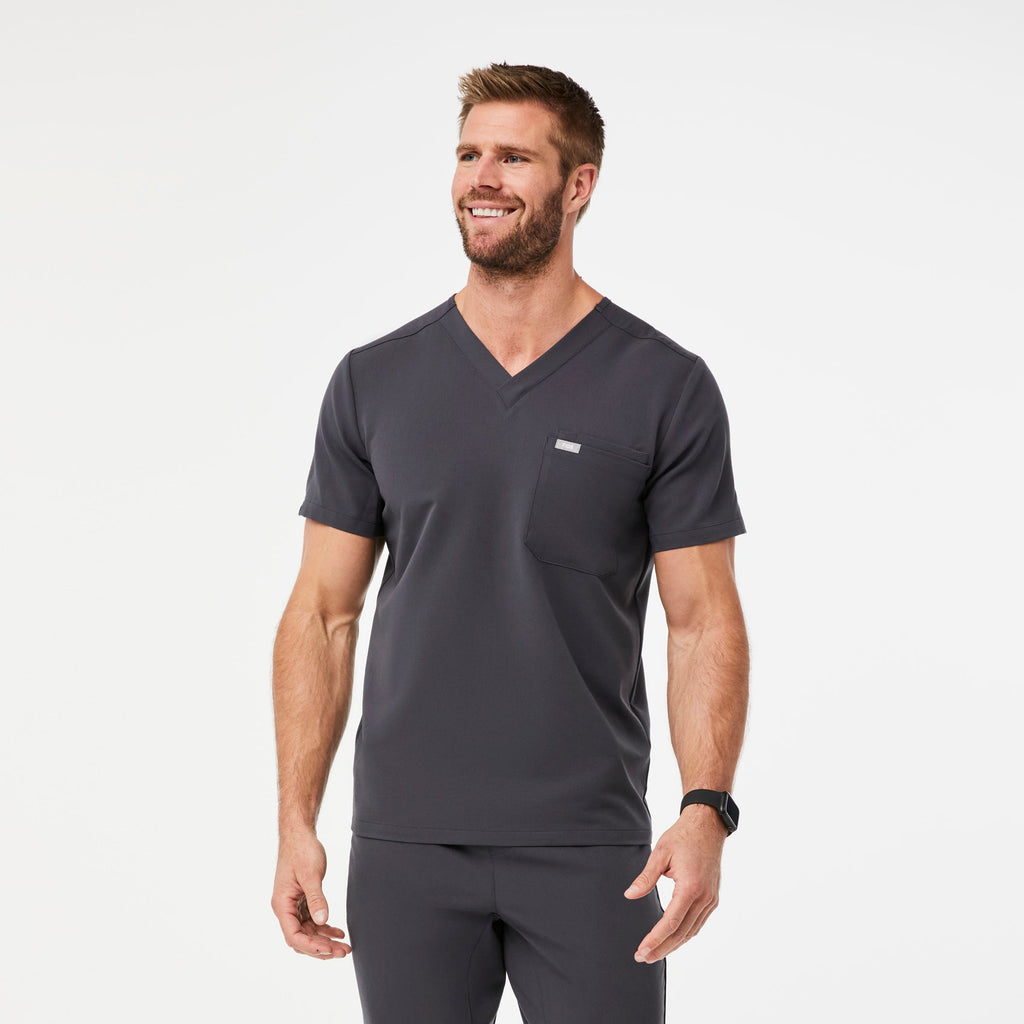 Leon Scrub Top™ - Charcoal